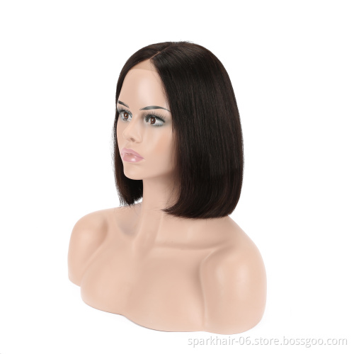 Cheap Short Bob Transparent Hd Lace Human Hair Wig,8-14inch Mink Brazilian Hair Wig,4x4 Closure Short Bob Wigs For Black Women